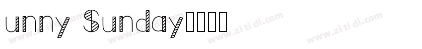 unny Sunday字体转换
